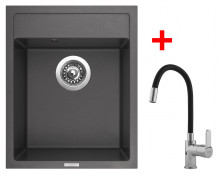 Sinks CLASSIC 400 Titanium + Flexia 